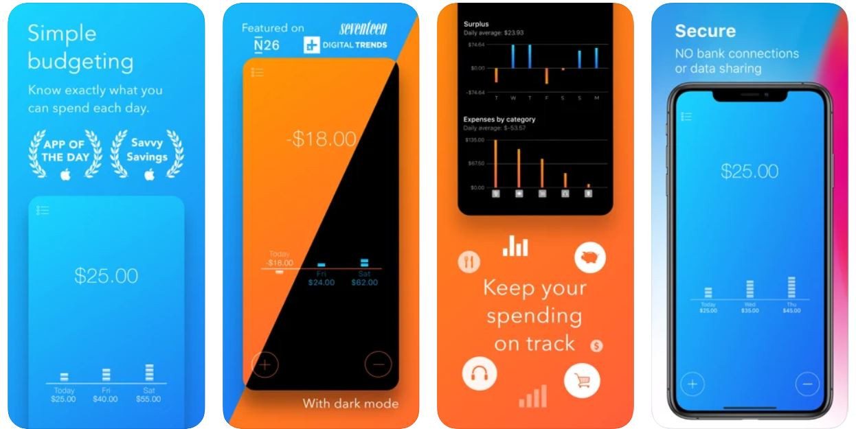 Daily Budget Original app screenshot